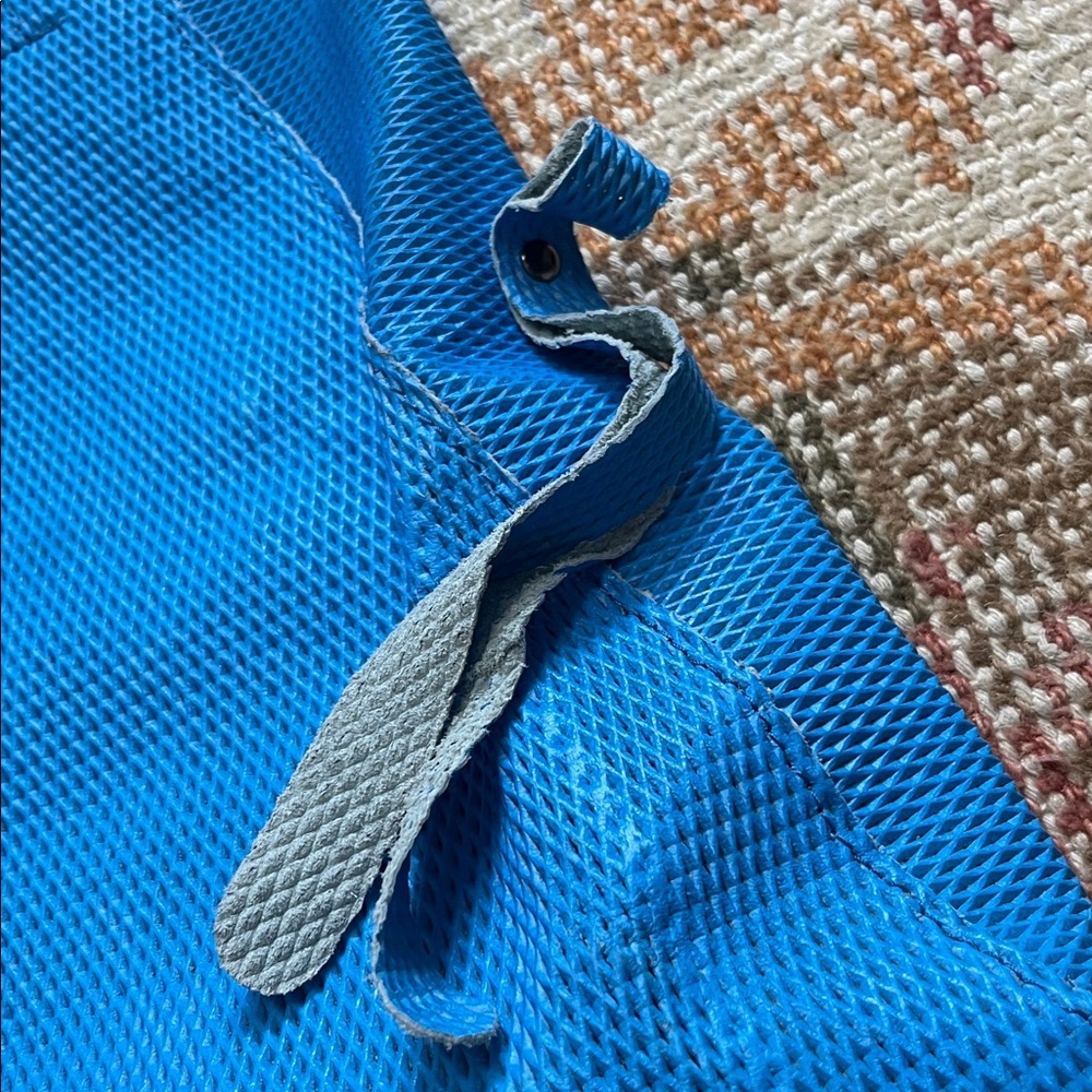 Persaman New York Made in Italy Blue Leather Tote - Picture 5 of 8